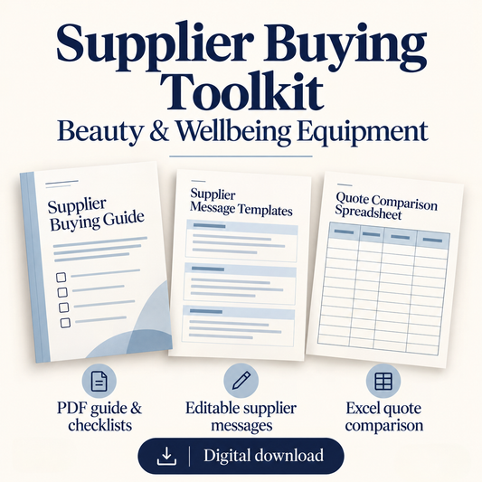 Supplier Buying Toolkit — Beauty & Wellbeing Equipment