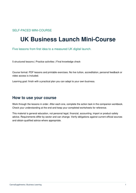 Self-paced mini-course digital learning cover